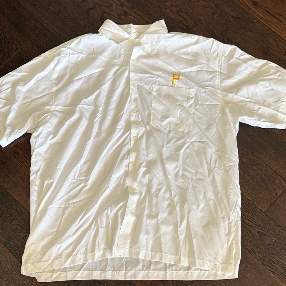 Pittsburgh Pirates Antigua White Shirt